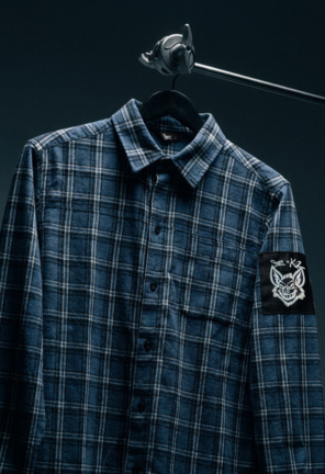 Сорочка унісекс Staff x K2 klitka blue