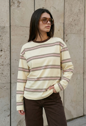 Жіночий лонгслів Staff os milk & stripes