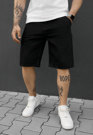 Джинсові шорти Staff 19 black loose fit