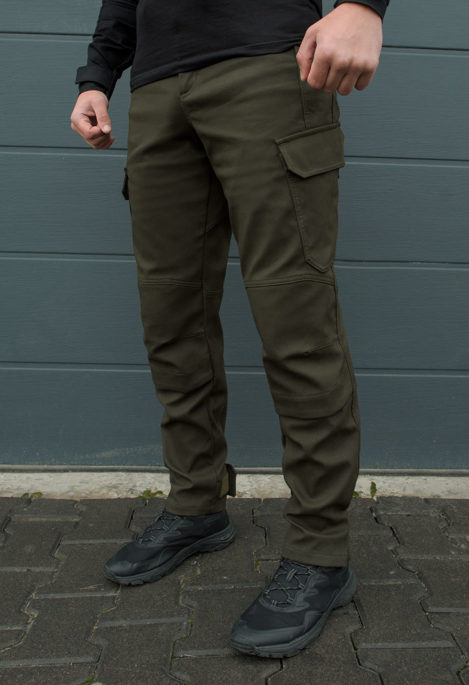 Тактичні штани Staff modern khaki fleece хакі для хлопця cargo з ...