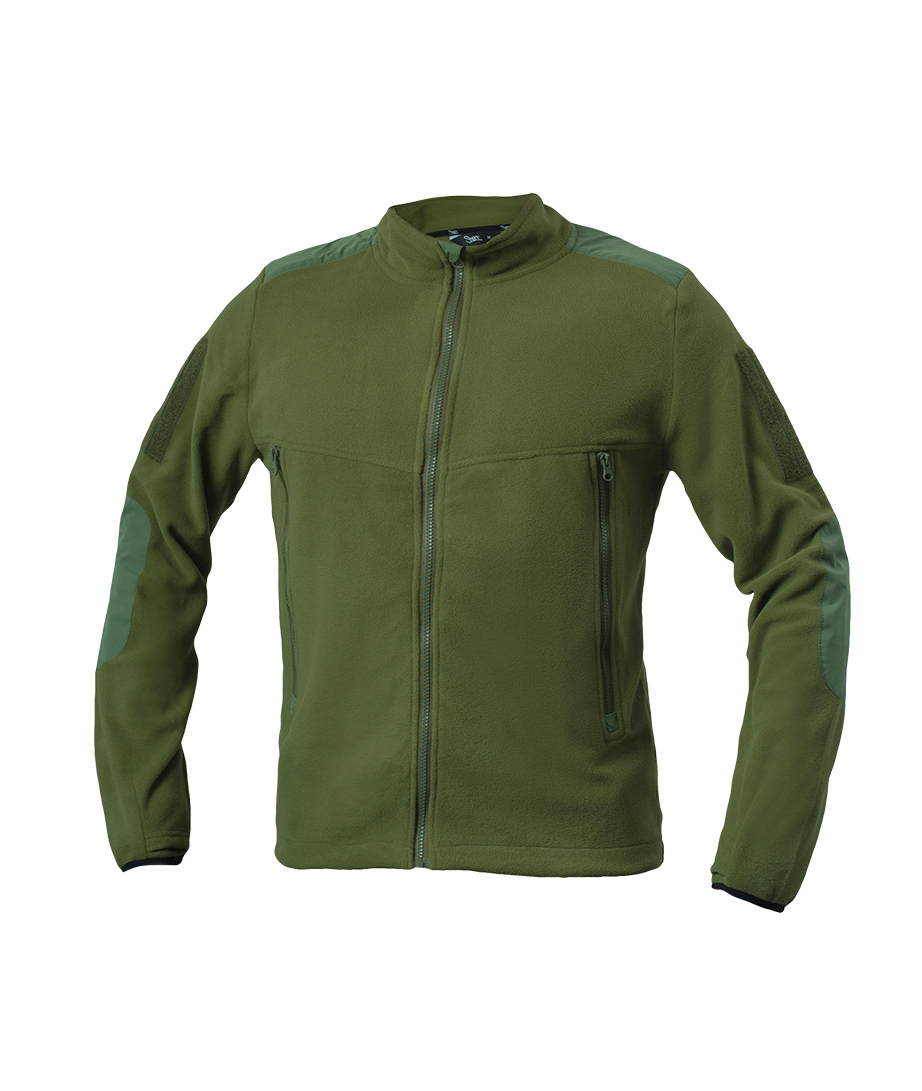 Тактична флісова кофта Staff all khaki2 хакі утеплена на блискавці ...