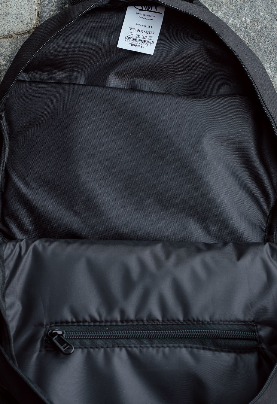 Рюкзак для ноутбука Staff 15L full black чорний молодіжний брендовий ...