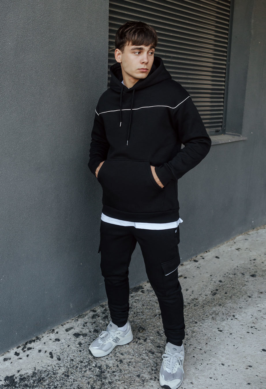 Спортивний костюм чоловічий Staff col black cargo cant fleece чорний ...