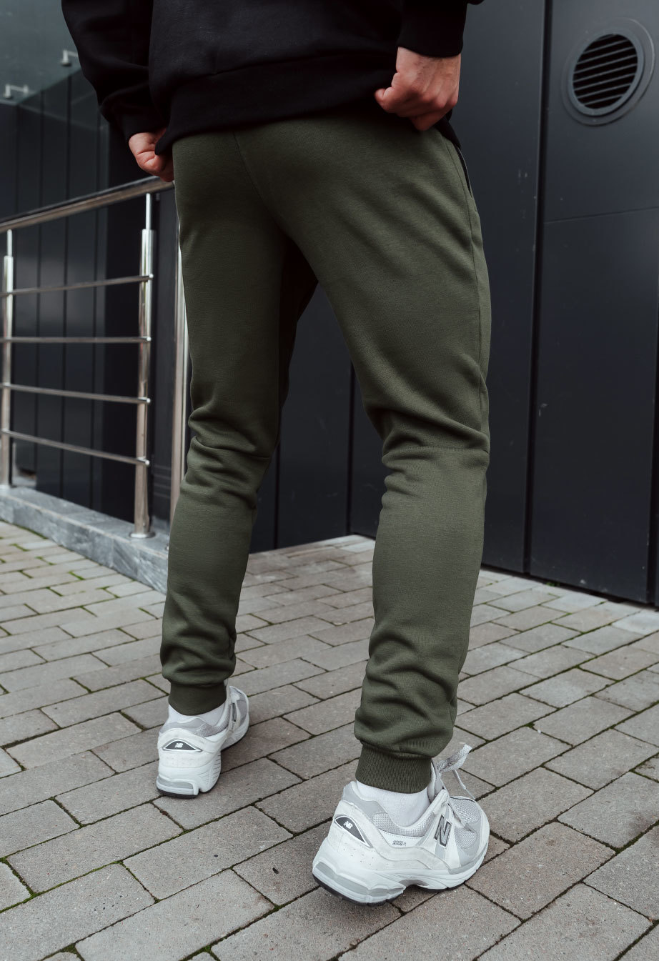 Спортивні штани чоловічі Staff sm khaki fleece хакі бавовняні для ...