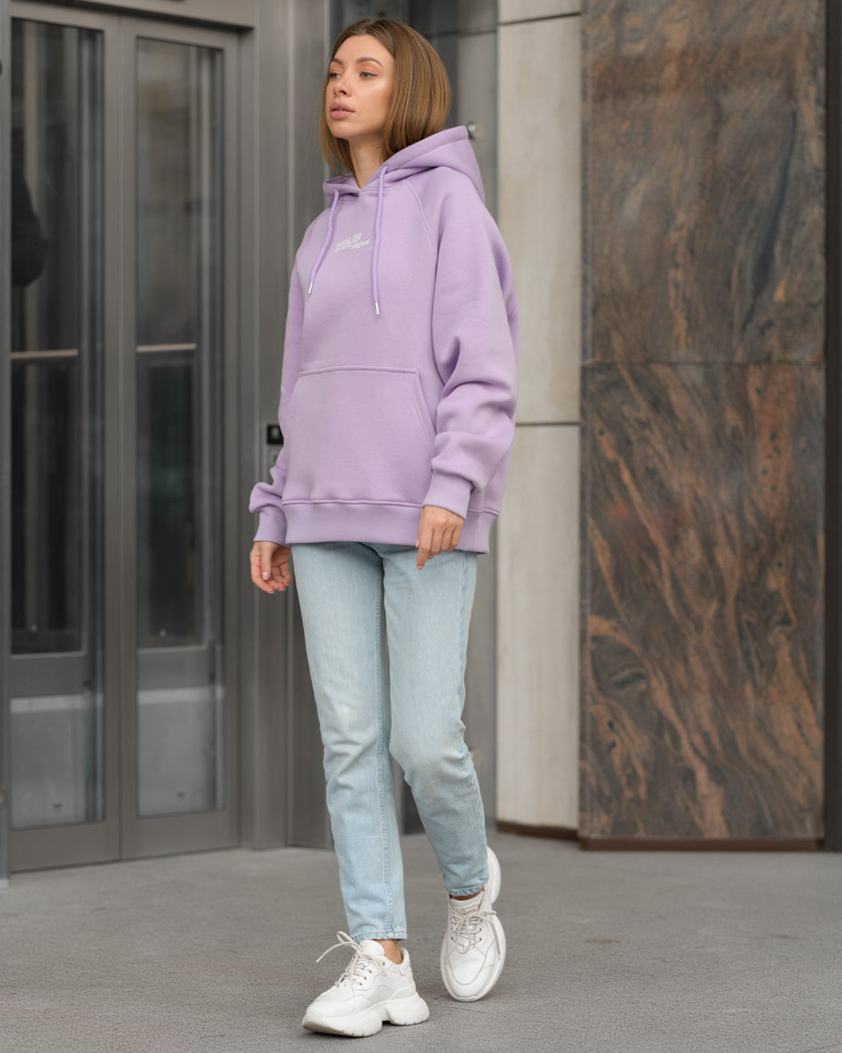 Толстовка жіноча Staff original violet oversize fleece фіолетова з ...