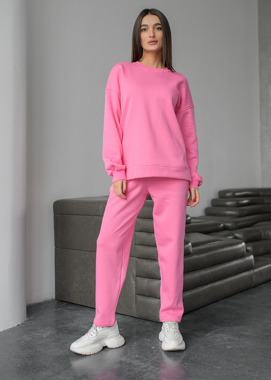 Костюм жіночий спортивний Staff vo pink oversize fleece рожевий ...