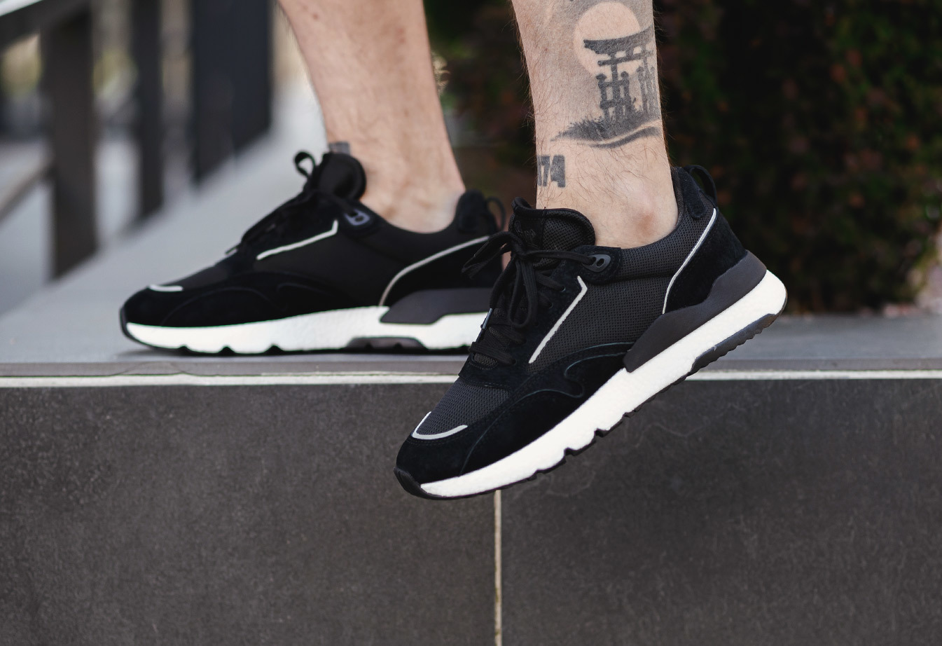 Чоловічі кросівки Staff black reflective чорні молодіжні
