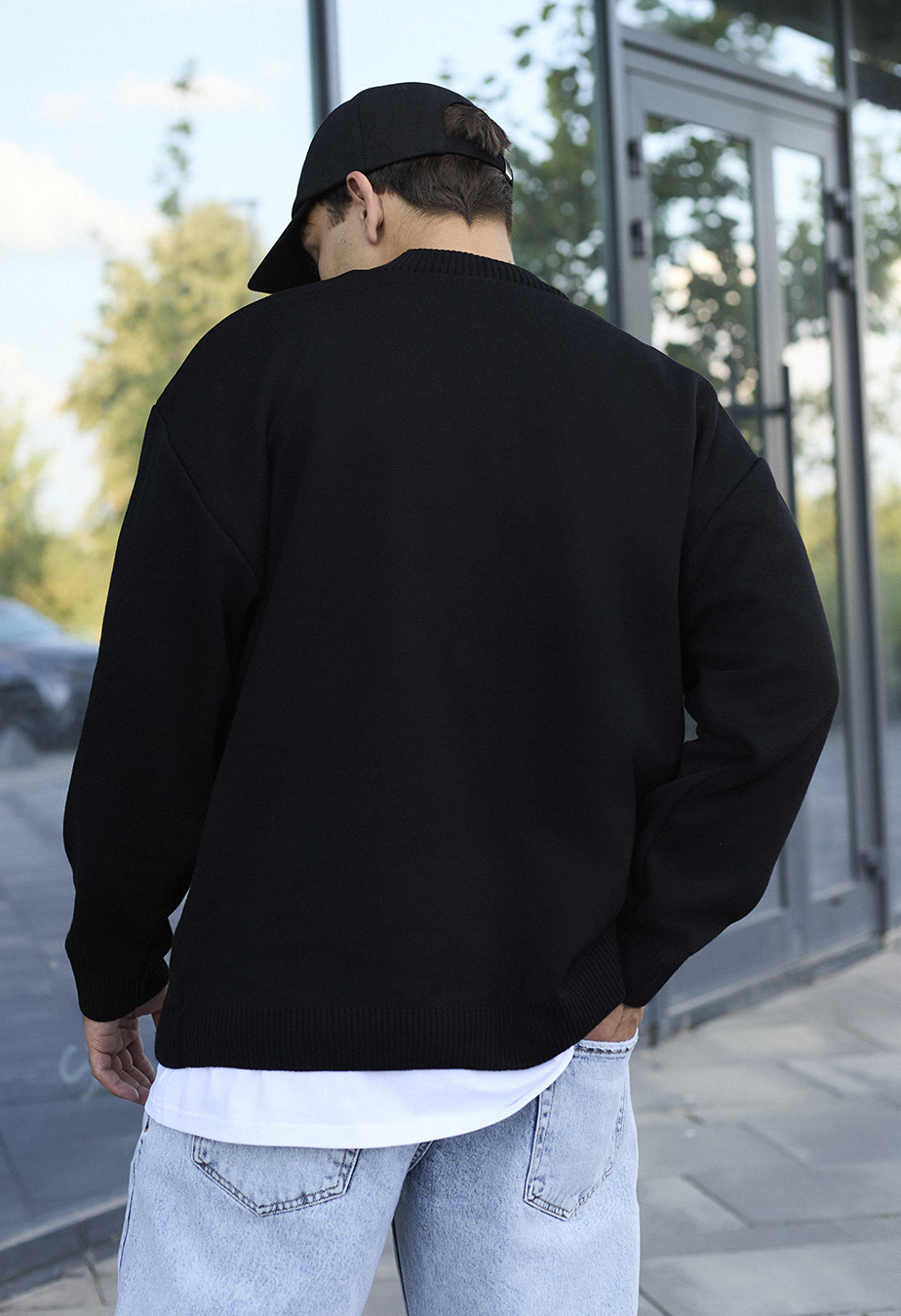 Светр чоловічий Staff c2 oversize різнокольоровий оверсайз