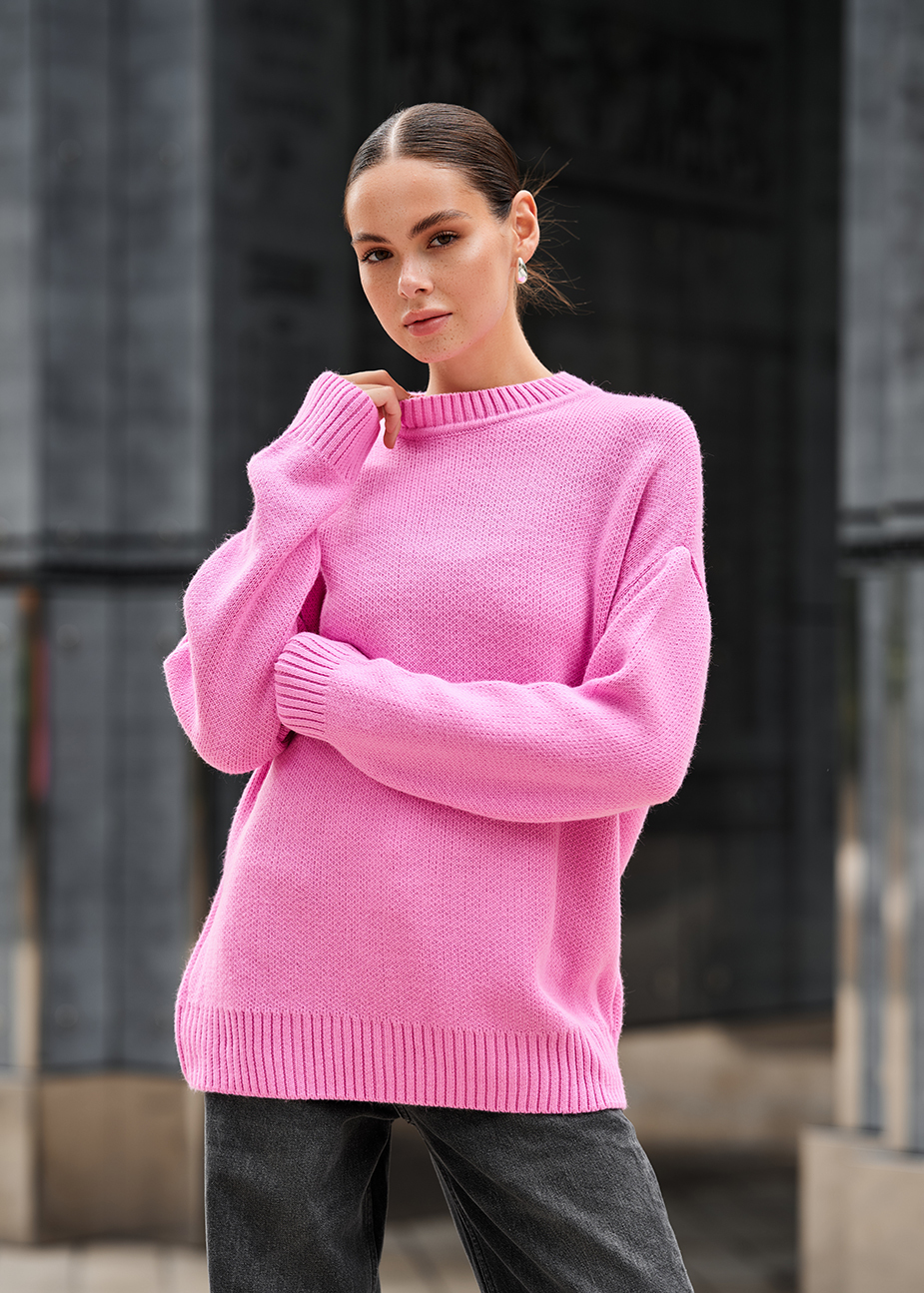 Кофта жіноча Staff isa pink рожева для жінки однотонна в’язана купити