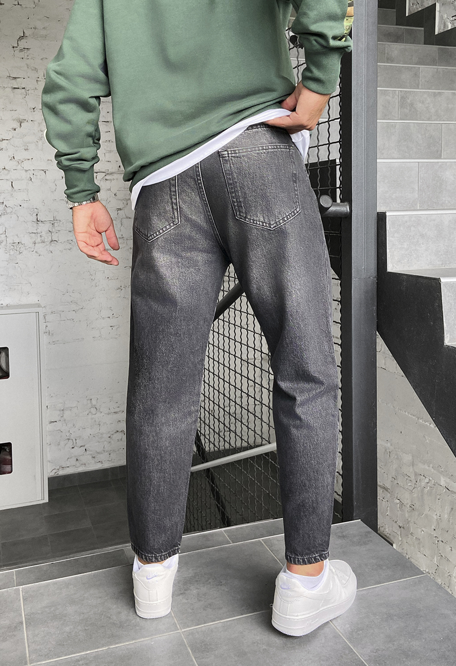 Джинси чоловічі Staff 2 baggy dark gray темно-сірі недорогі широкі