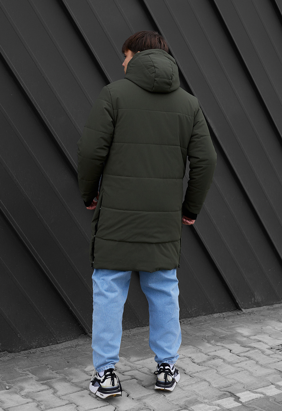 Зимова куртка чоловіча Staff po dark khaki темний хакі тепла