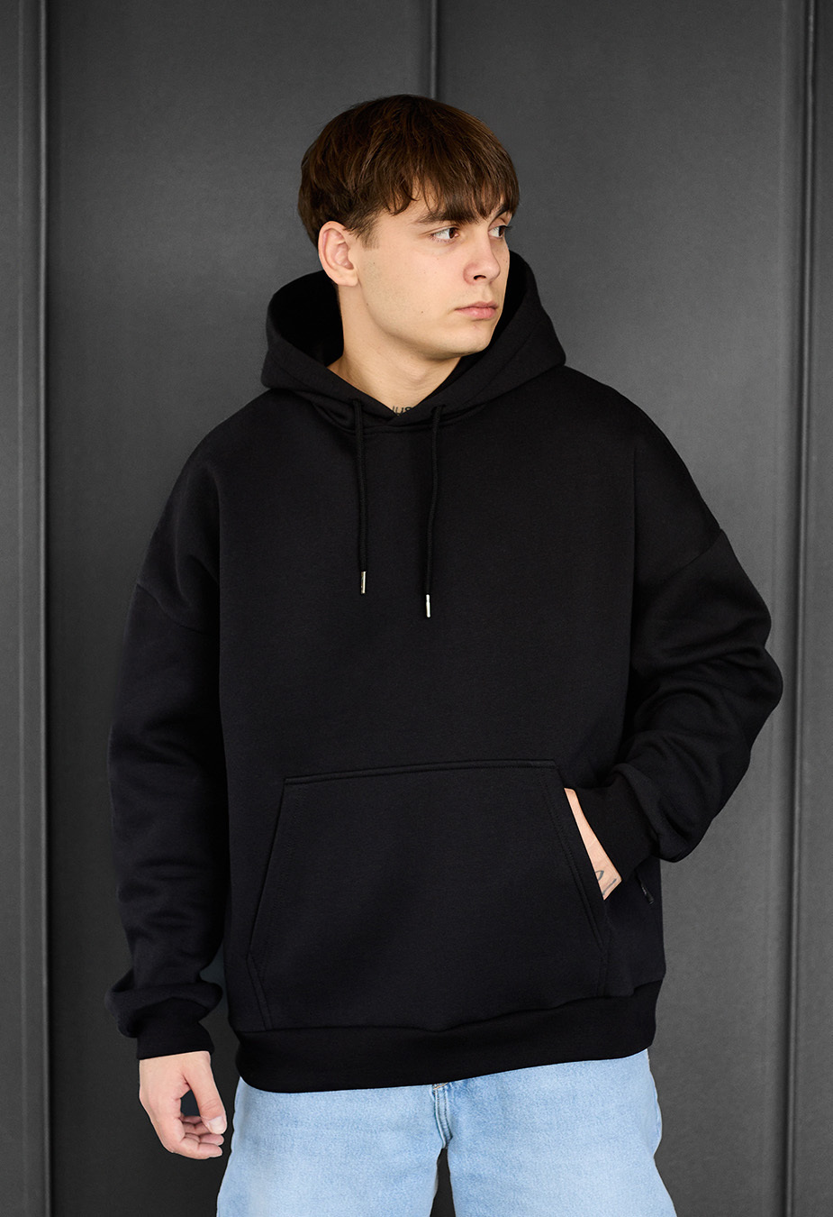 Толстовка чоловіча Staff pray 4 money oversize fleece чорна