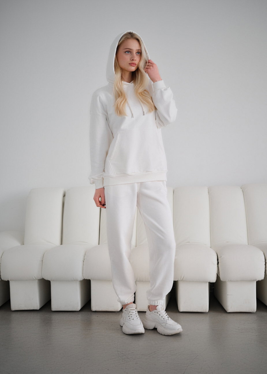 Спортивний костюм жіночий Staff lex white oversize білий для жінки