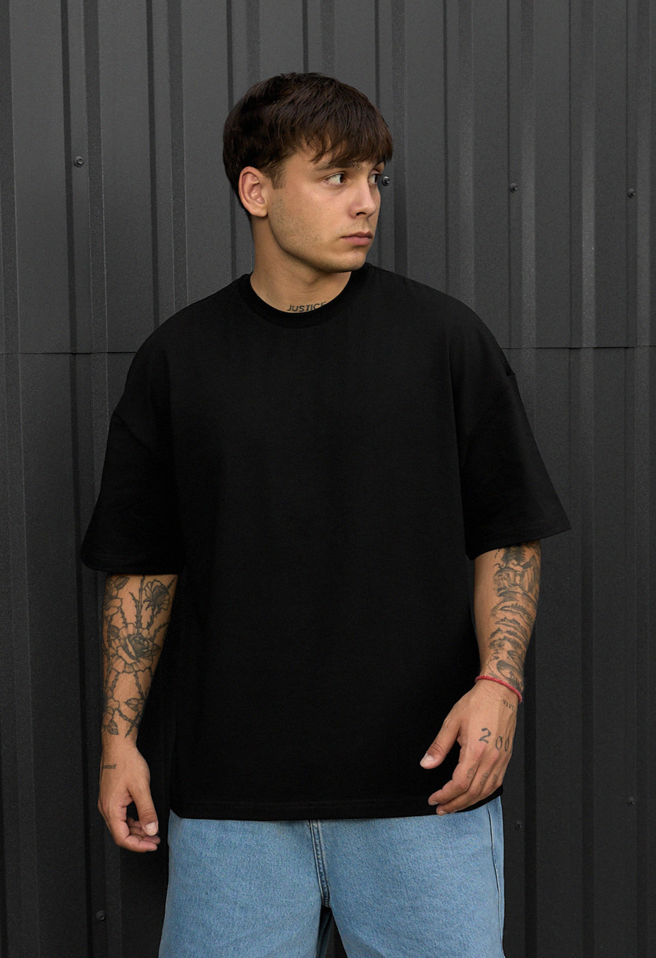 Футболка чоловіча Staff lost in paradise reflective oversize чорна