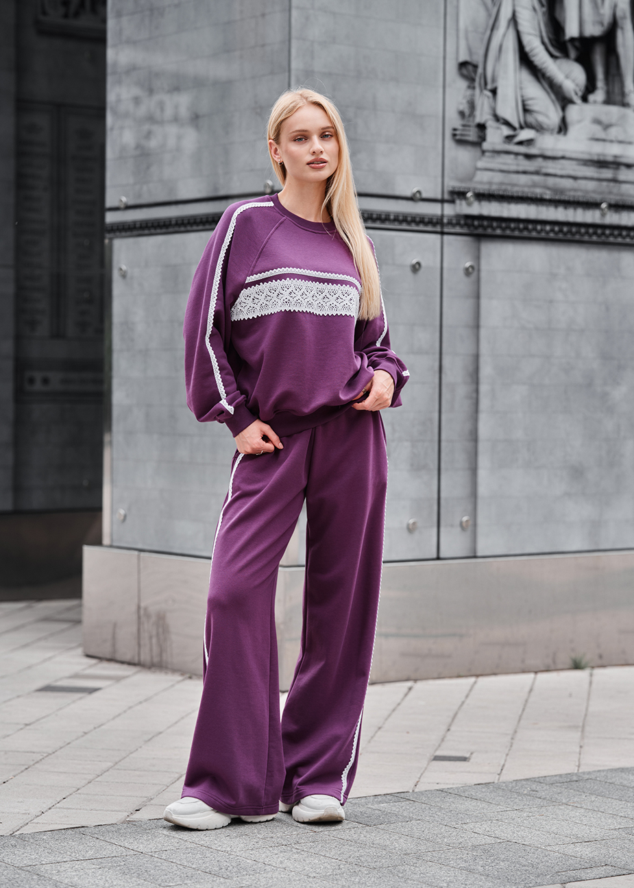 Спортивний костюм жіночий Staff sel viola oversize фіолетовий
