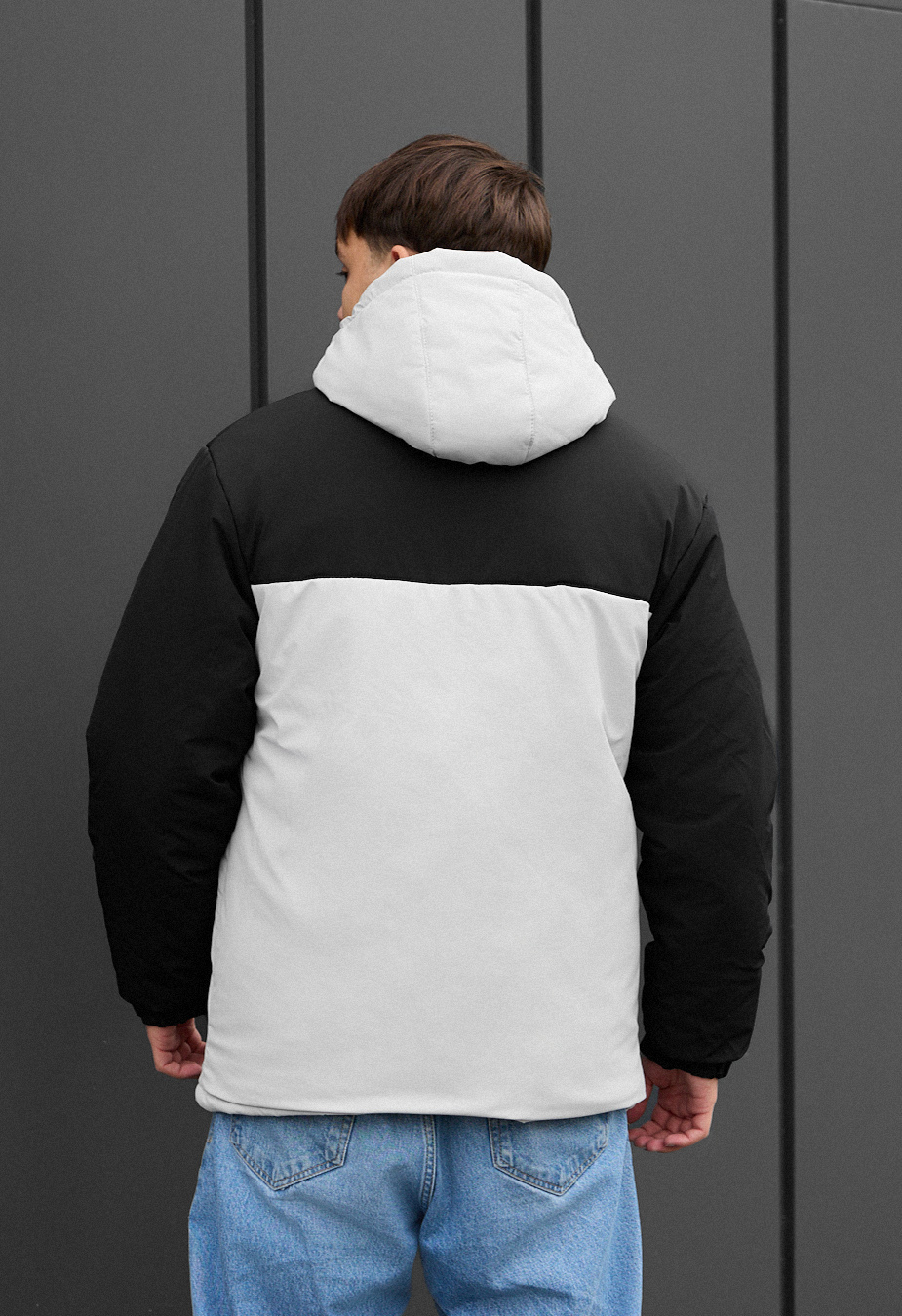 Куртка чоловіча зимова Staff ruxo black & light gray чорний/світло