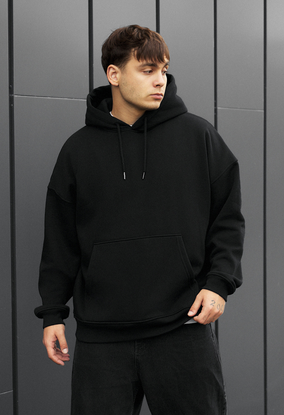 Толстовка чоловіча Staff moonlight reflective fleece чорна