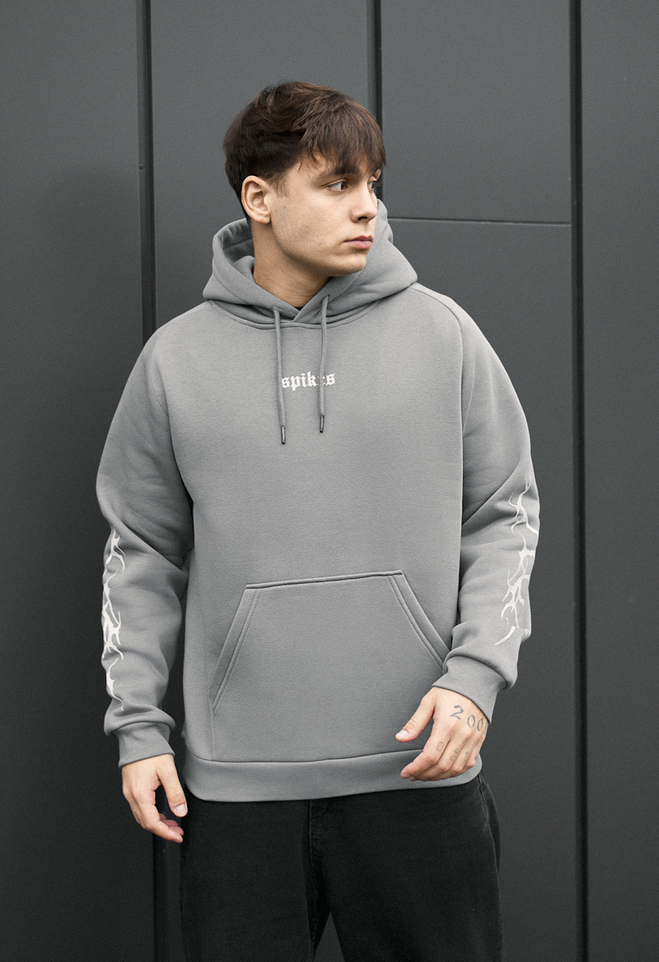 Світшот чоловічий Staff light gray original oversize сірий