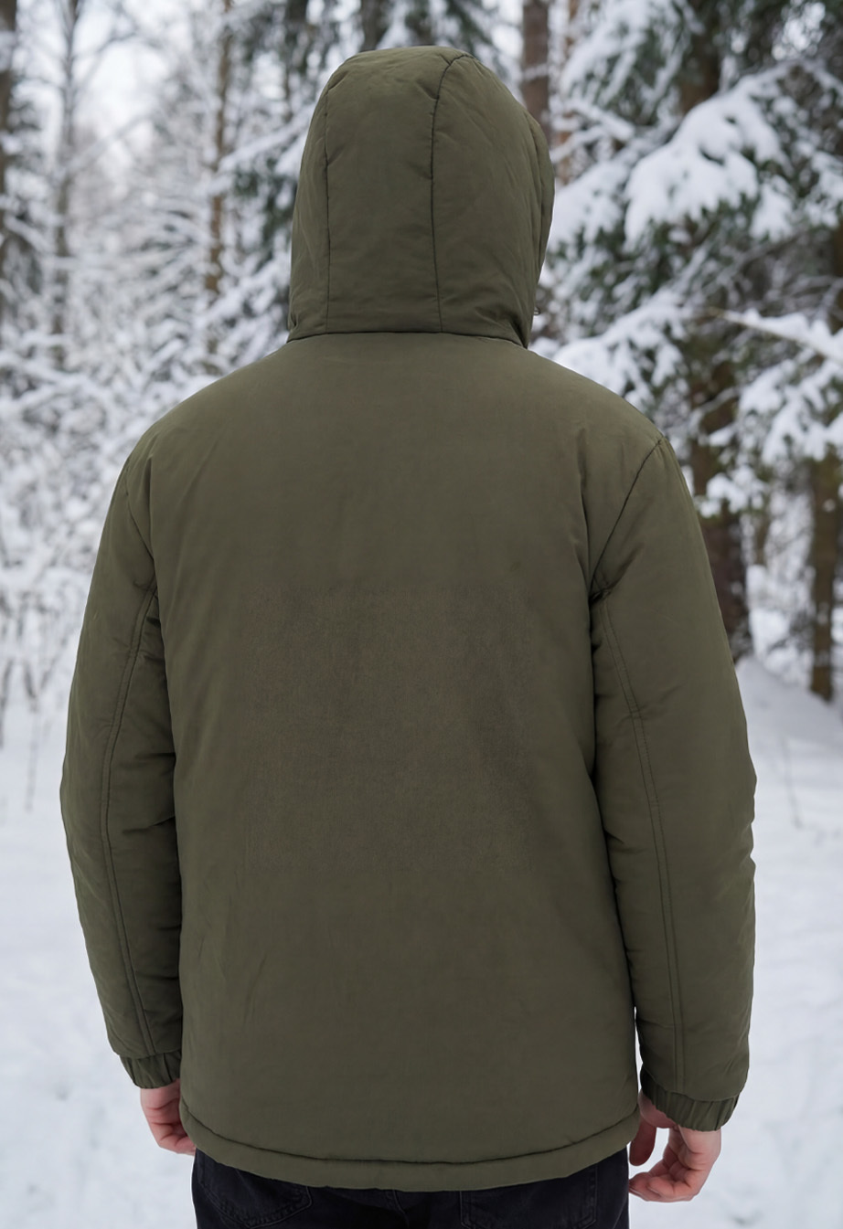 Зимова куртка чоловіча Staff froz khaki хакі молодіжна тепла