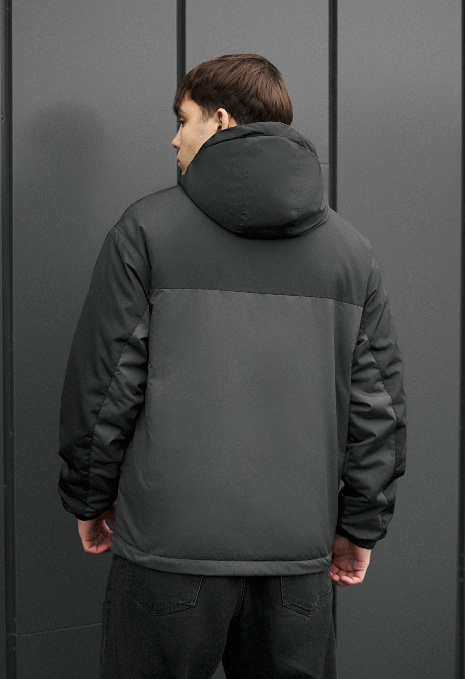 Чоловіча куртка Staff jax black & dark gray чорна/темно-сіра