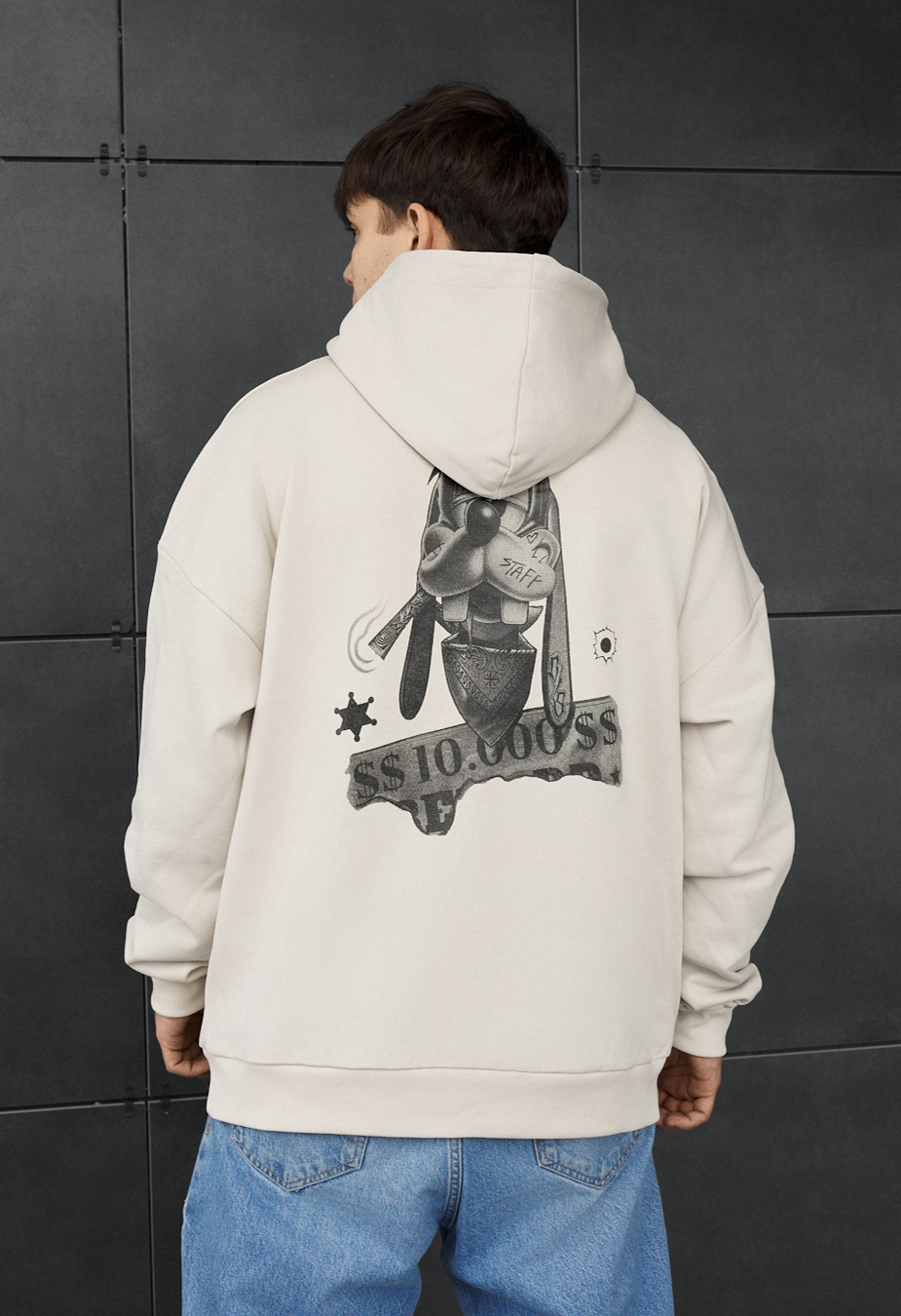 としおじさん Толстовка чоловіча Staff danger art oversize fleece світло