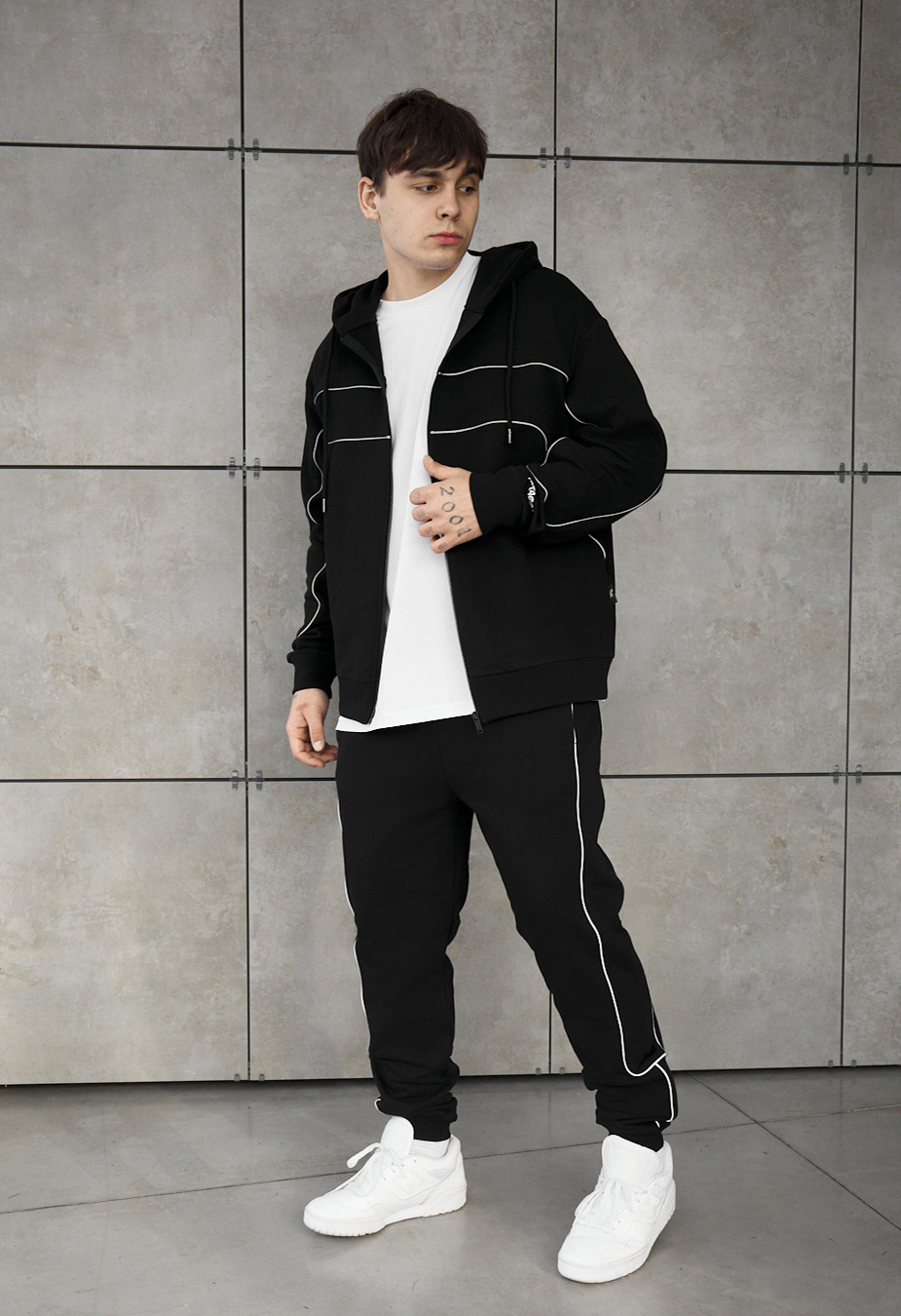 Спортивний костюм чоловічий Staff sav zip reflective oversize