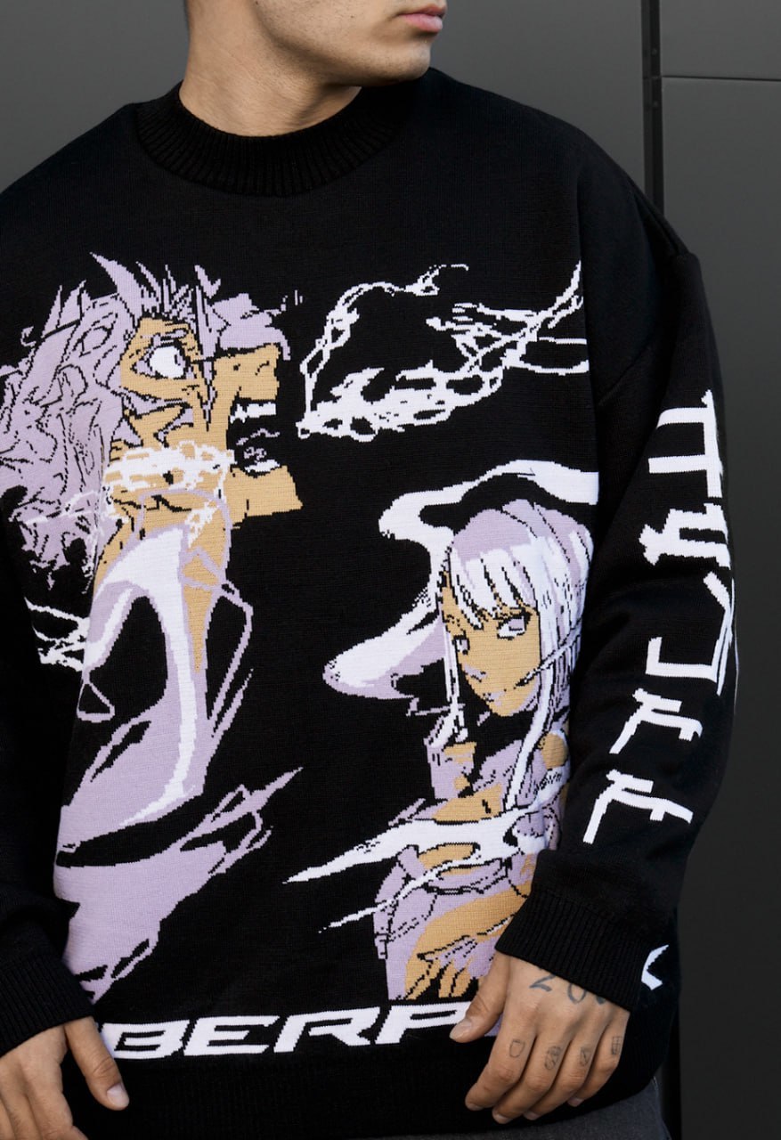 S*I様 Human Design Светр чоловічий Staff x Husll cyber oversize мікс кольорів