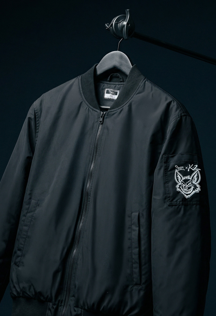 【kaz_JJ】STRUM STL090-02 Бомбер унісекс Staff x K2 khyzhak black чорний демісезонний з