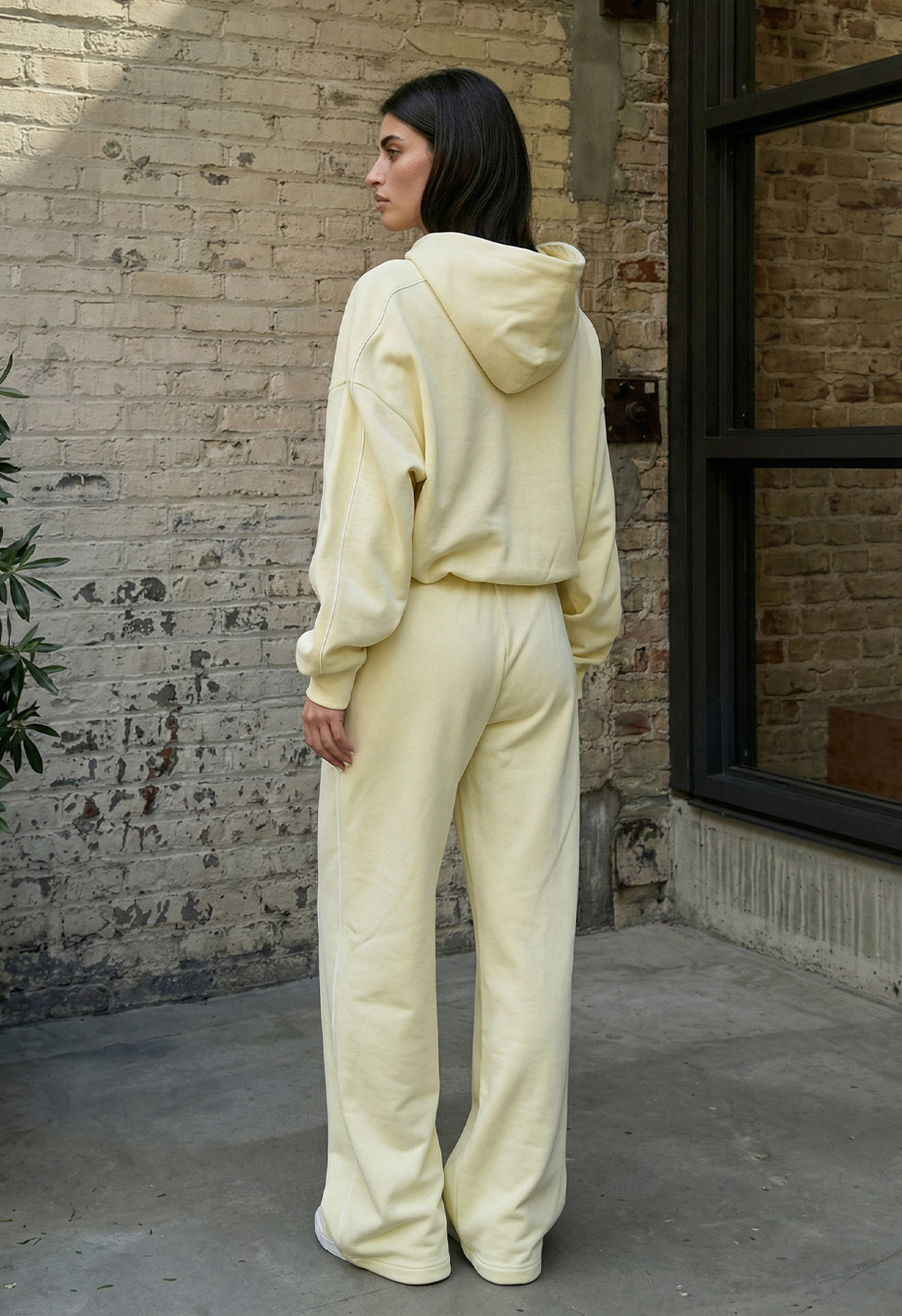 Спортивний костюм жіночий Staff ur zip reflective light lemon